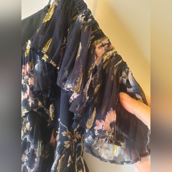 Rebecca Taylor Off the Shoulder Blouse Size 10 - Picture 12 of 12